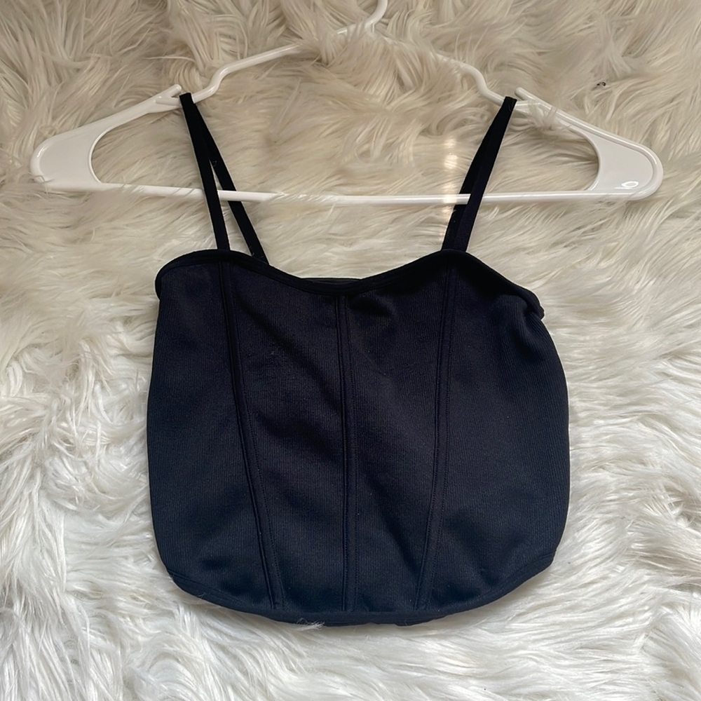 Black garage tank. Size XS.